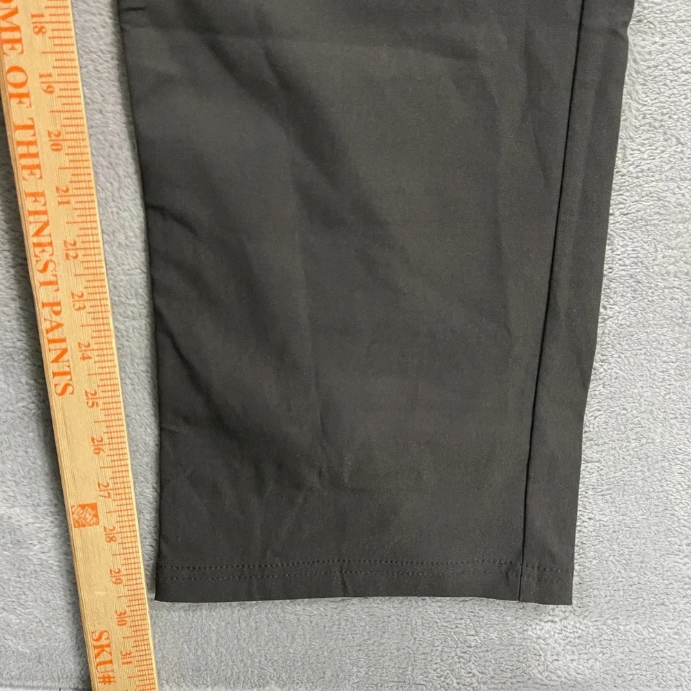 Prana Brion II Pants 42x30 Stretch Slim Fit Tapered Dark Iron Gray Hiking Trails